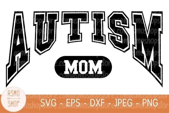 Autism Mom Embroidery SVG: Graphics & Illustrations