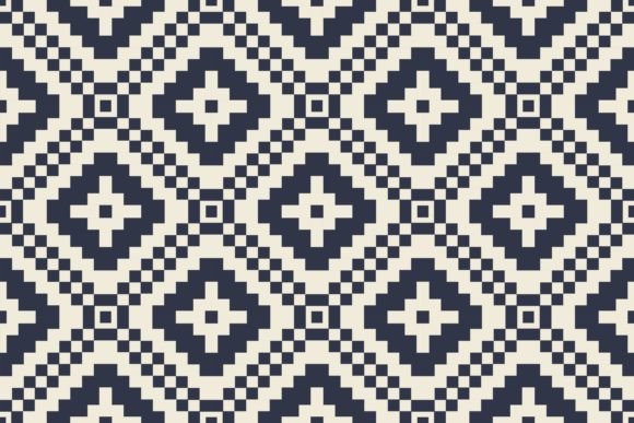 Aztec Kilim Embroidery Geometric Pattern Graphics