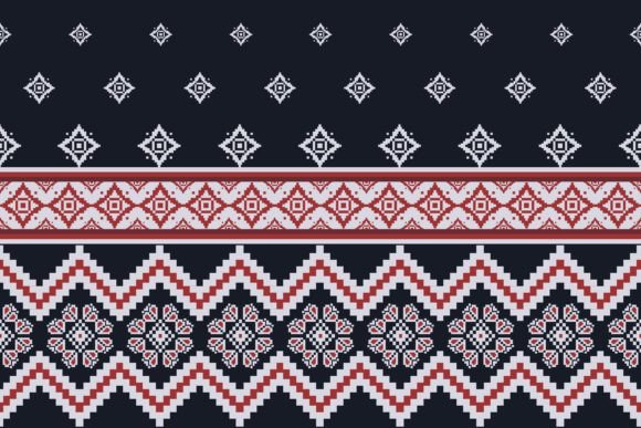 Folk Embroidery Floral Geometric Graphics & Patterns