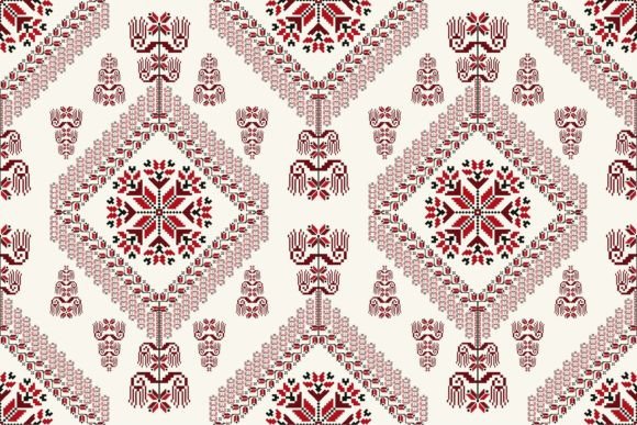 Folk Embroidery Graphics & Patterns for Branding
