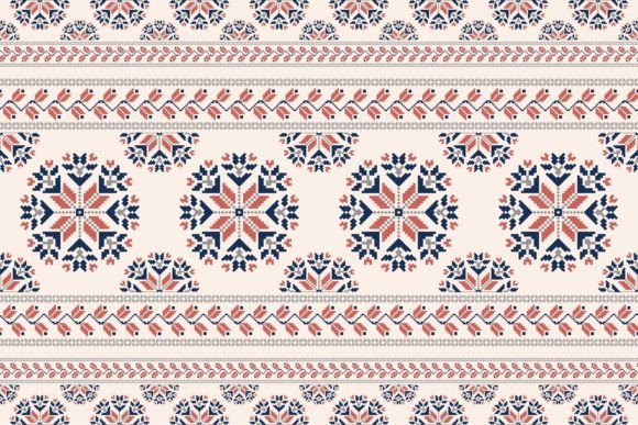 Folk Floral Embroidery Graphics & Patterns
