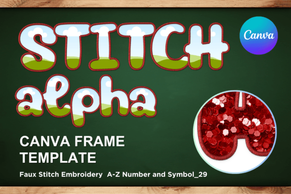 Reviewing Faux Embroidery Canva Frame Letters_29