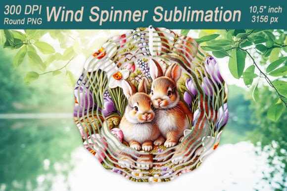 Reviewing the Easter Bunny Wind Spinner PNG