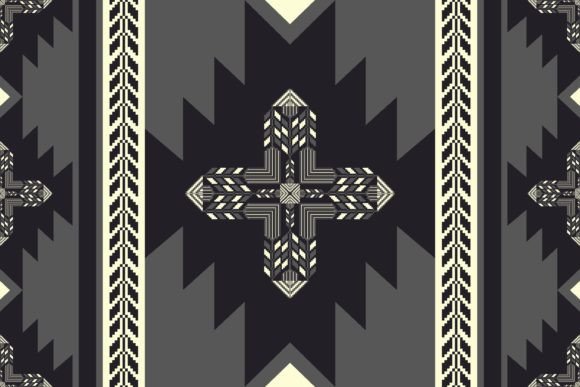 Southwest Embroidery Geometric Pattern Graphics